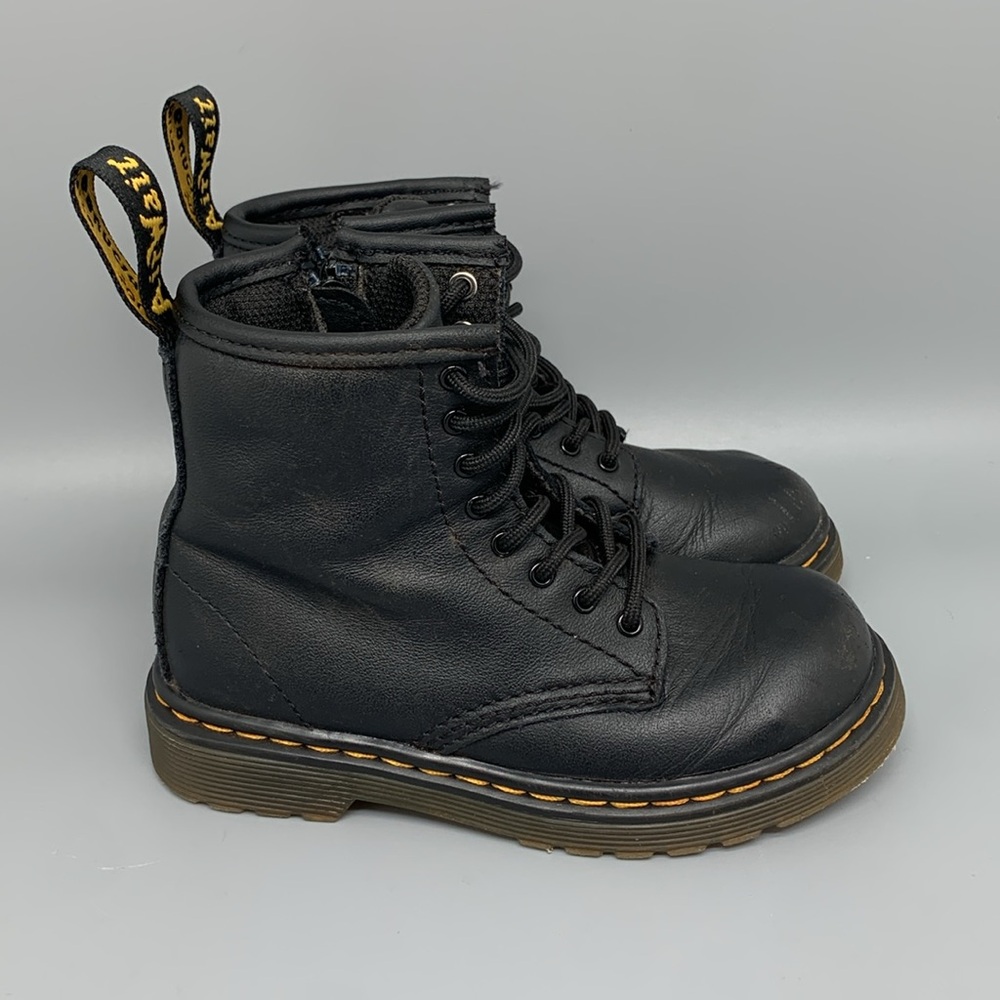 Dr. Martens 1460 Black Leather Boots Toddler Sz 9
